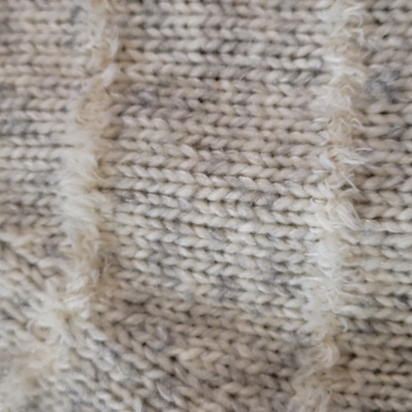 J Crew gray sweater with white stripes XS - Picture 3 of 5